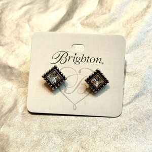 Brighton Sparkle Square Mini Post Stud Earrings